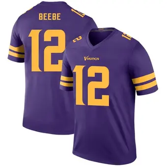 Men's Chad Beebe Purple Legend Color Rush Football Jersey