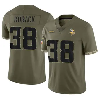 Youth Bryant Koback Olive Limited 2022 Salute To Service Football Jersey