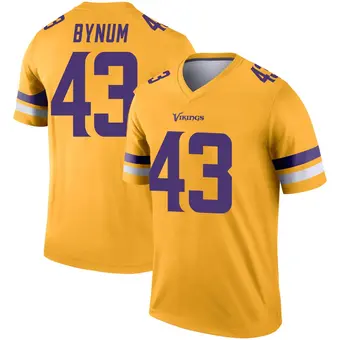 Youth Camryn Bynum Gold Legend Inverted Football Jersey