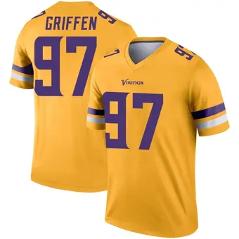 Youth Everson Griffen Gold Legend Inverted Football Jersey